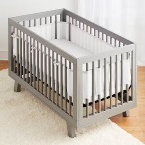 Modern Gray Baby Crib